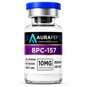 AURAPEP BPC-157 10mg research peptide vial