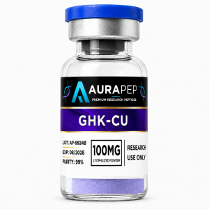 AURAPEP GHK-Cu 100mg research peptide vial