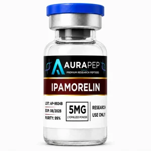 AURAPEP Ipamorelin 5mg research peptide vial