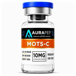 AURAPEP MOTS-C 10mg research peptide vial