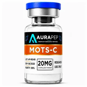 AURAPEP MOTS-C 20mg research peptide vial