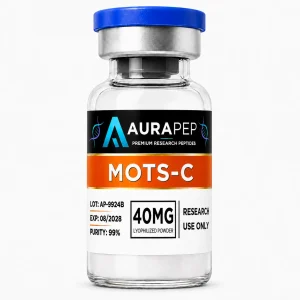 AURAPEP MOTS-C 40mg research peptide vial