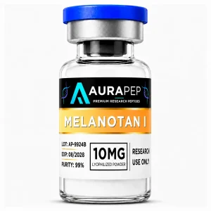 AURAPEP Melanotan I 10mg research peptide vial