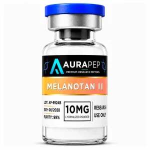 AURAPEP Melanotan II 10mg research peptide vial