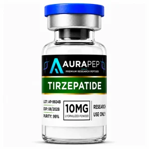 AURAPEP Tirzepatide 10mg research peptide vial