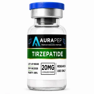 AURAPEP Tirzepatide 20mg research peptide vial